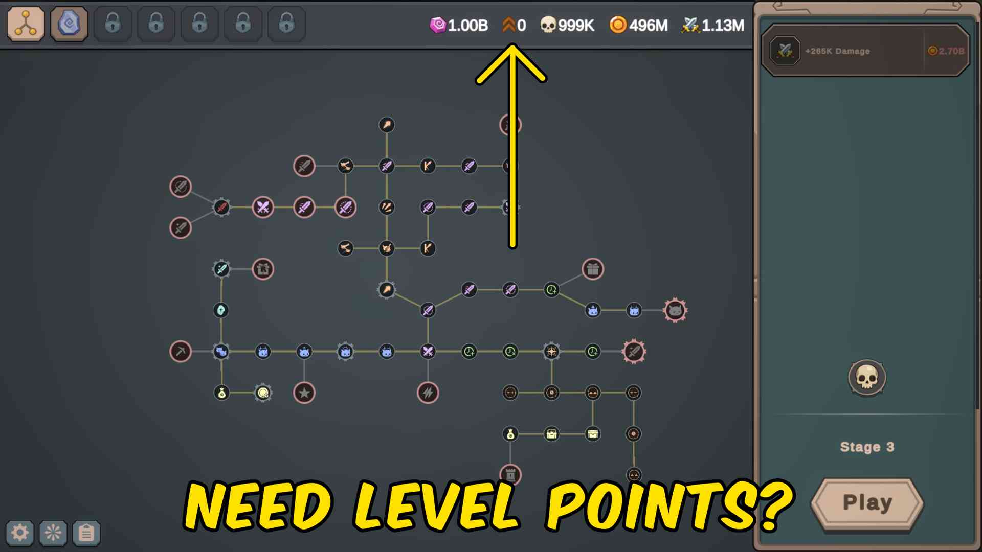 Give Level Points